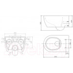 Унитаз подвесной SSWW CT2039V / NC4477