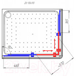 Душевой уголок Radomir 90x110 L / 1-03-1-1-0-1220