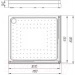 Душевой поддон Radomir 100x110 / 1-11-0-1-0-123