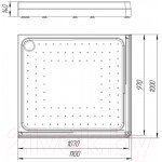 Душевой поддон Radomir 100x110 / 1-11-0-2-0-123