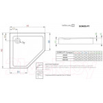 Душевой поддон Radaway Doros Compact PT 100 / SDRPT1010-05