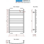 Полотенцесушитель водяной Ростела Свирель D 50x80/9 (1