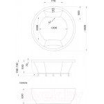 Ванна акриловая 1Марка Aima Omega 180x180