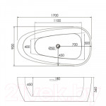 Ванна акриловая Abber AB9211