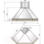 Вытяжка купольная Elikor Форест Валенсия 90П-700-П3Д