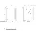 Зеркало Cersanit Led 020 60х80 / KN-LU-LED020-60-b-Os