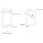 Зеркало Cersanit Led 010 40x70 / KN-LU-LED010-40-b-Os