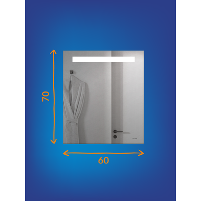 Зеркало Cersanit Led 010 60x70 / KN-LU-LED010-60-b-Os