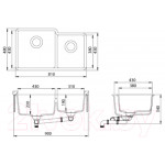 Мойка кухонная Aquasanita SQA230LW