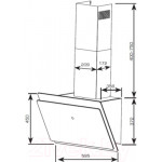 Вытяжка наклонная Centek CT-1830-60