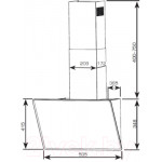 Вытяжка наклонная Centek CT-1829-60