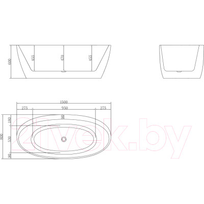 Ванна акриловая BelBagno BB404-1500-800