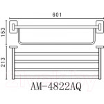 Полка для ванной Art&Max Gotico AM-4822AQ