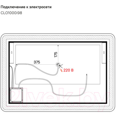 Зеркало IDDIS Cloud CLO1000i98