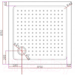 Душевой поддон Cezares Tray-A-A-85-15-W