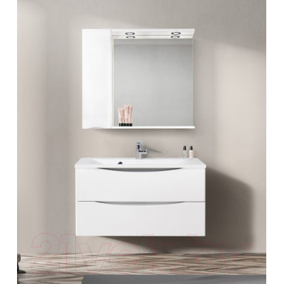 Шкаф с зеркалом для ванной BelBagno Marino-SPC-900/750-1A-BL-P-L