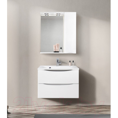 Шкаф с зеркалом для ванной BelBagno Marino-SPC-700/750-1A-BL-P-R