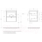 Тумба под умывальник BelBagno Kraft 39-500/390-2C-SO-RNN