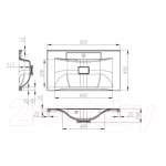 Умывальник BelBagno BB900/450-LV-MR-PR