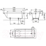 Ванна стальная Kaldewei Cayono 749 170x70