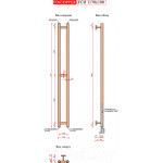 Полотенцесушитель водяной Fincopper Ral9016 FCH 117x10