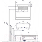 Тумба под умывальник Акватон Капри 80