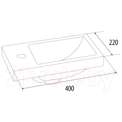 Тумба с умывальником IDDIS TOR40W1i95K