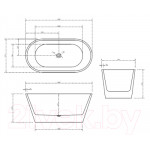 Ванна акриловая Abber AB9203-1.4