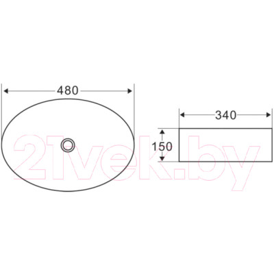 Умывальник BelBagno BB1085