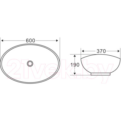 Умывальник BelBagno BB1087