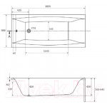 Ванна акриловая Cersanit Virgo 180x80