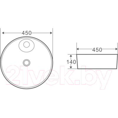 Умывальник BelBagno BB1306