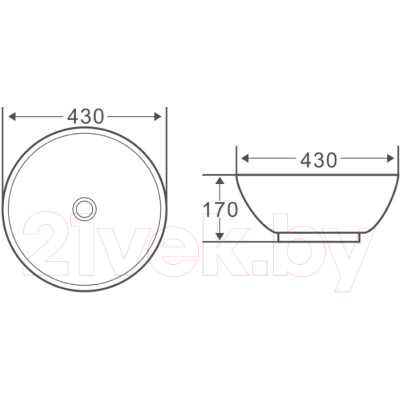 Умывальник BelBagno BB1077