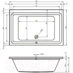 Ванна акриловая Riho Castello 180 / BB77005
