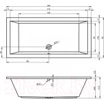 Ванна акриловая Riho Lusso 190x90 / BA99005