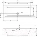 Ванна акриловая Riho Lusso 160 / BA57005