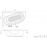 Ванна акриловая Triton Кайли 150x100 R