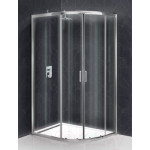 Душевой уголок BelBagno UNO-195-RH-2-100/80-C-Cr