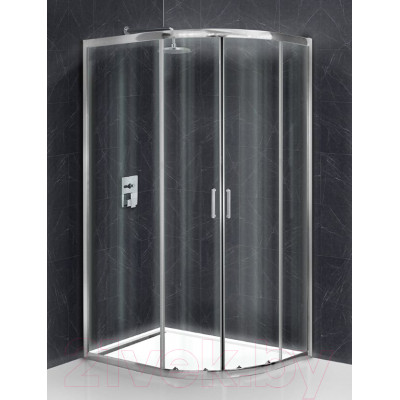 Душевой уголок BelBagno UNO-195-RH-2-100/80-C-Cr