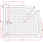 Душевой поддон Cezares TRAY-A-RH-120/100-550-15-W-R