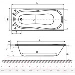 Ванна акриловая Excellent Sekwana 170x75