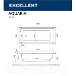 Ванна акриловая Excellent Aquaria 150x70