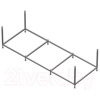 Ванна акриловая Roca Uno 170x75 / ZRU9302870 + ZRU9302876 + ZRU9303039