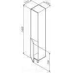 Шкаф-пенал для ванной AM.PM Gem M90CSL0306WG