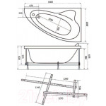 Ванна акриловая Triton Николь 160x100 L