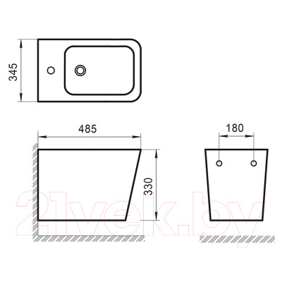 Биде подвесное BelBagno BB0520BH