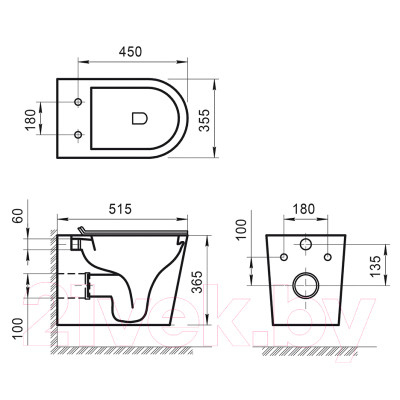 Унитаз подвесной BelBagno BB053CHR