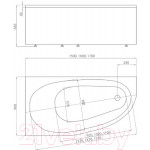 Ванна акриловая Aquatek Дива 170x90 R