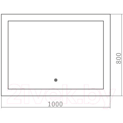 Зеркало Silver Mirrors Норма 100x80 / ФР-00001452