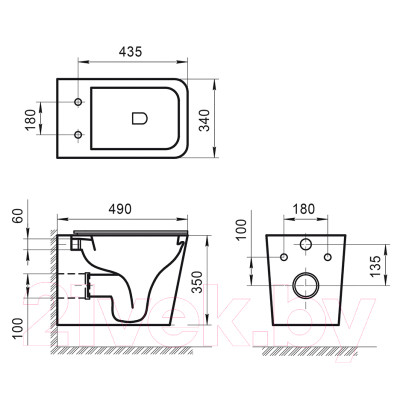 Унитаз подвесной BelBagno BB520CHR